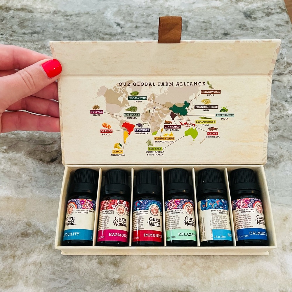 Guru Nanda set of 6 essential oils set